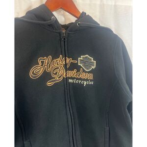 Vintage Harley Davidson Women's sz S Classic Hoodie Hooded Sweatshirt Jacket